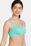 Zivame Beautiful Basics Double Layered Non Wired 3/4th Coverage T-Shirt Bra - Florida Key — thumbnail 4